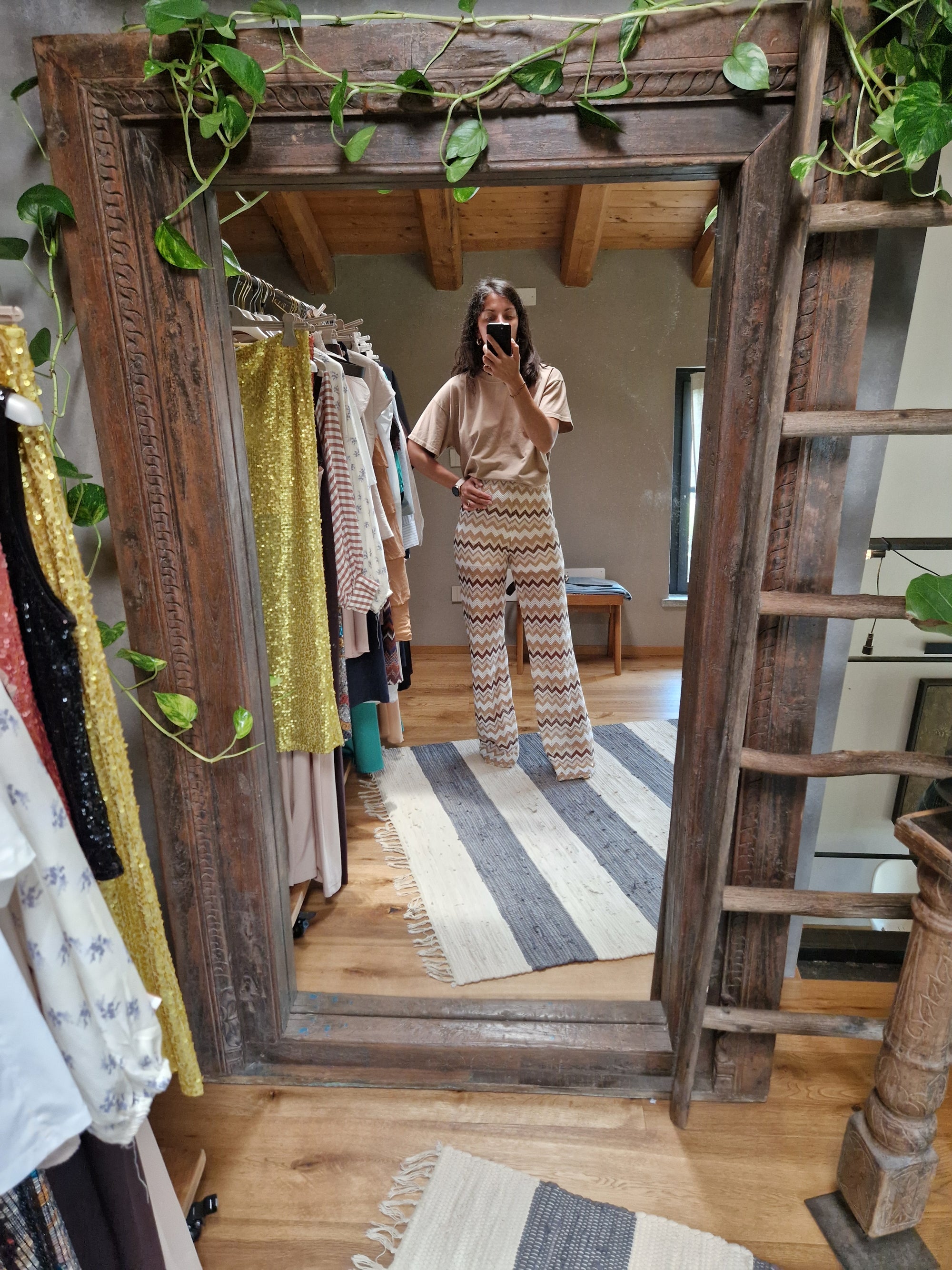 PANTALONE IN MAGLIA TRAFORATA