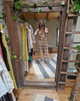 PANTALONE IN MAGLIA TRAFORATA
