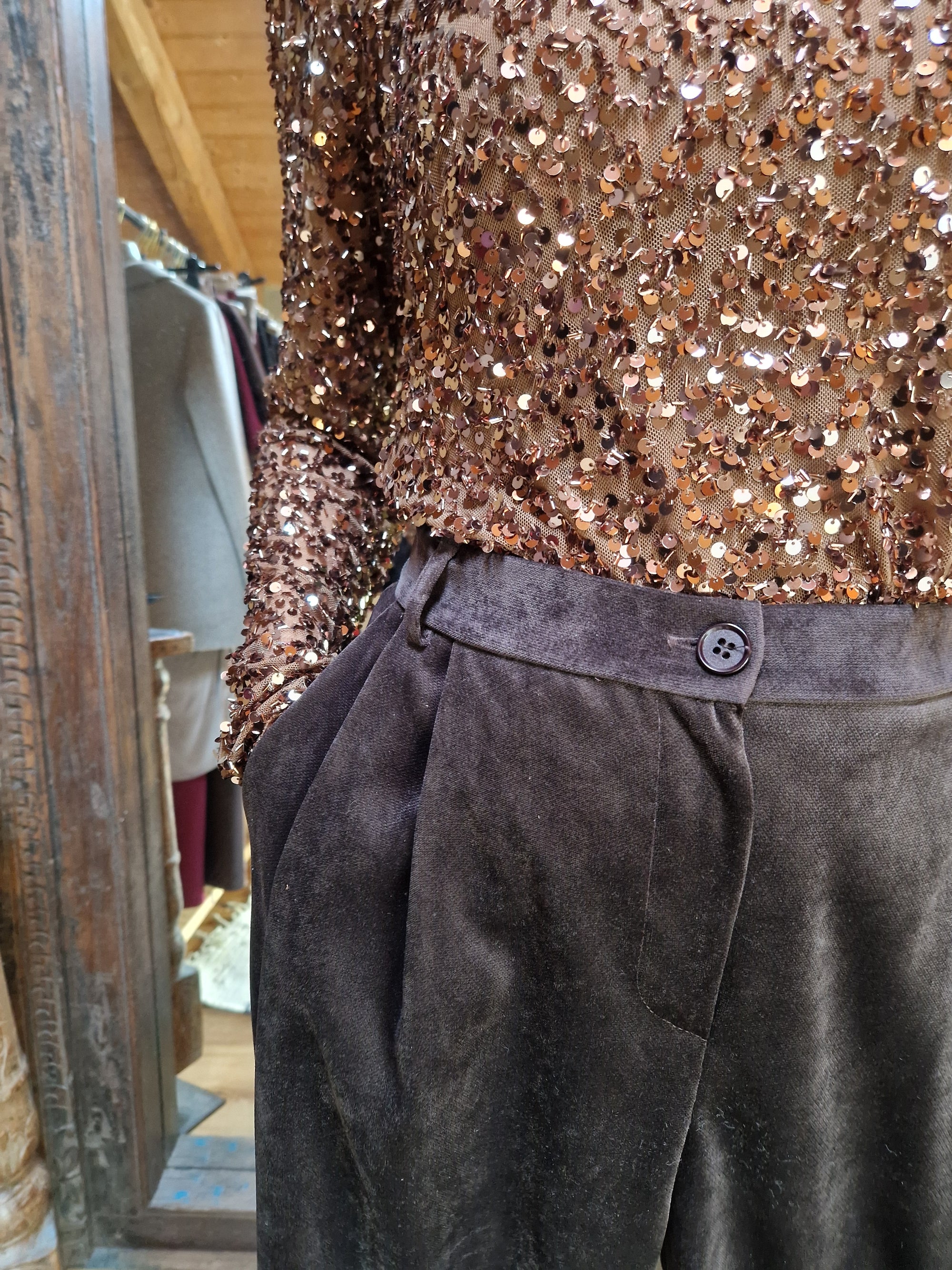 PANTALONI IN VELLUTO