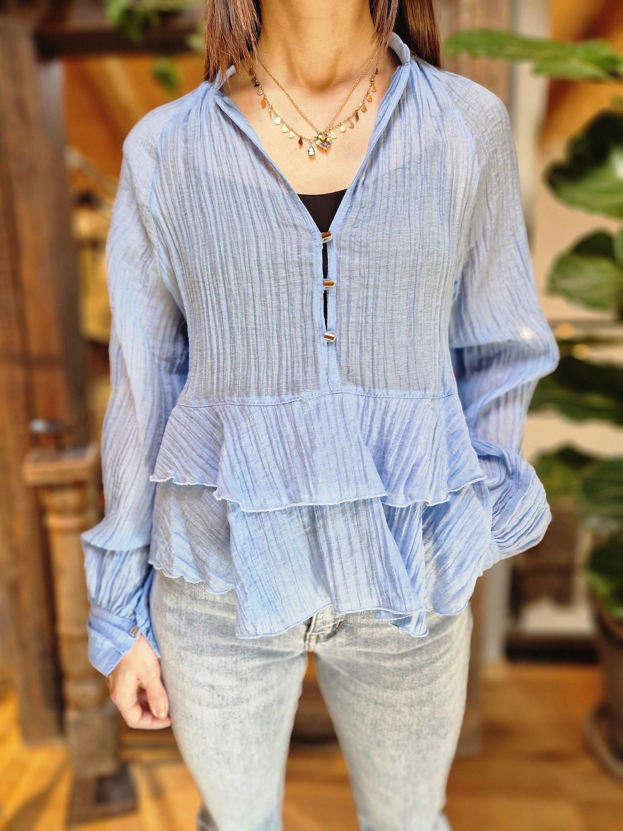 BLUSA SCOLLO PROFONDO