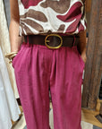PANTALONE PALAZZO CON CINTURA