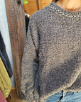 MAGLIONE BOUCLE' STRASS