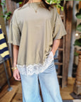 T-SHIRT OVER CON PIZZO