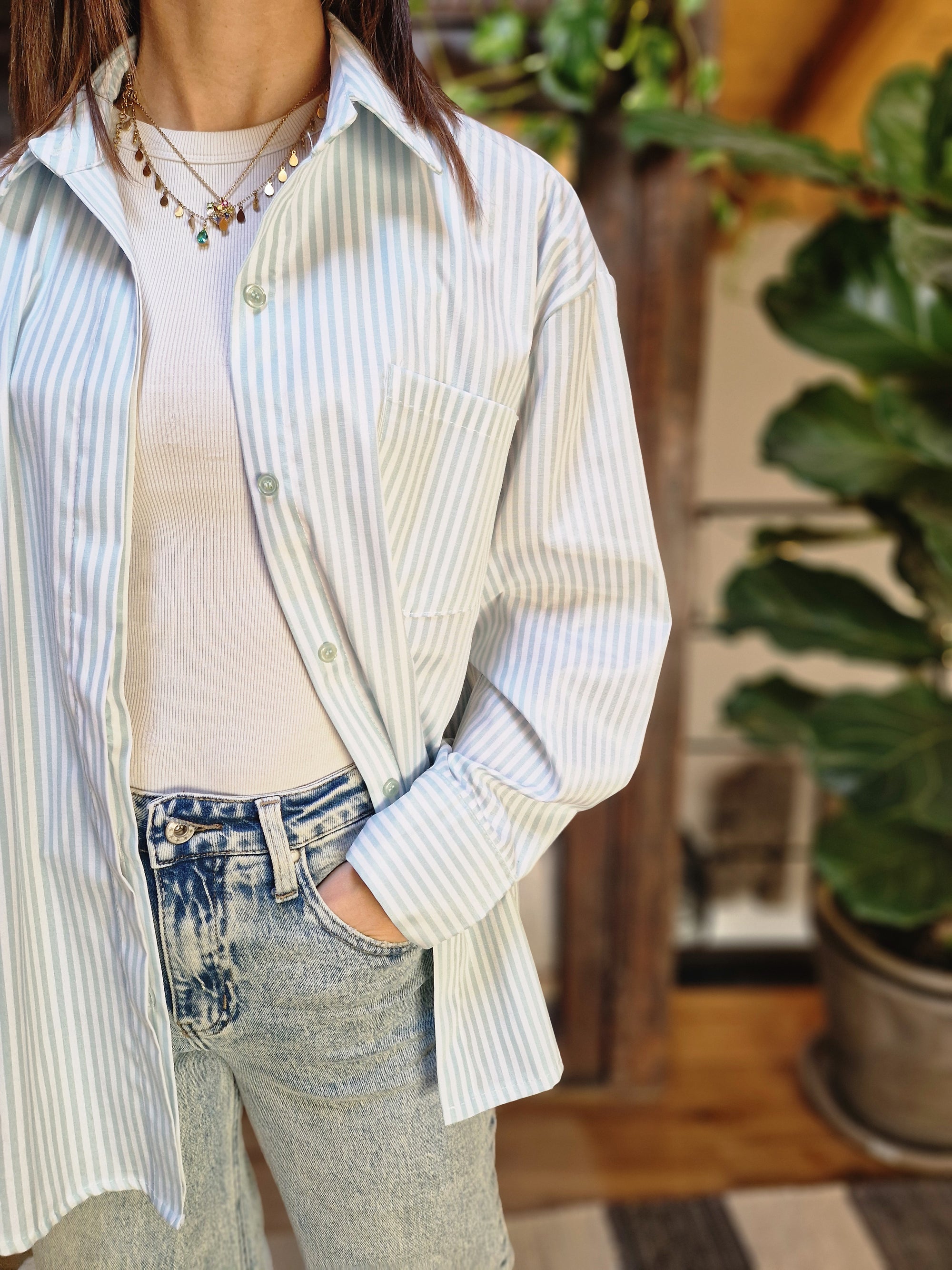 CAMICIA OVER SCRITTA "ST BARTH"