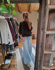 MAGLIA OVERSIZE CON INSERTI IN PELO
