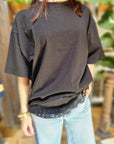 T-SHIRT OVER CON PIZZO