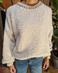 MAGLIONE BOUCLE' STRASS