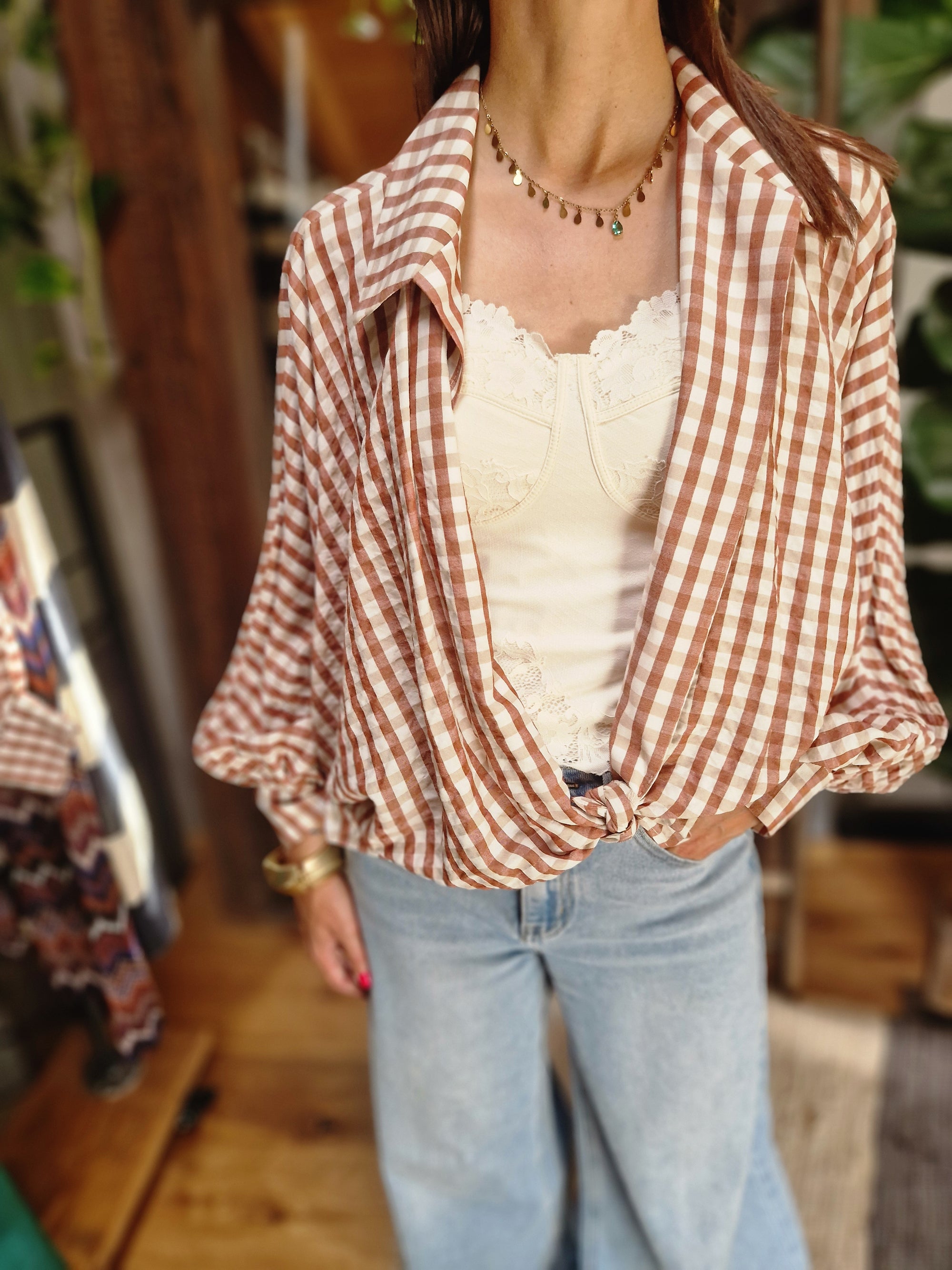 CAMICIA CHECK NODO