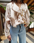 CAMICIA ROUGE CON COLLANA