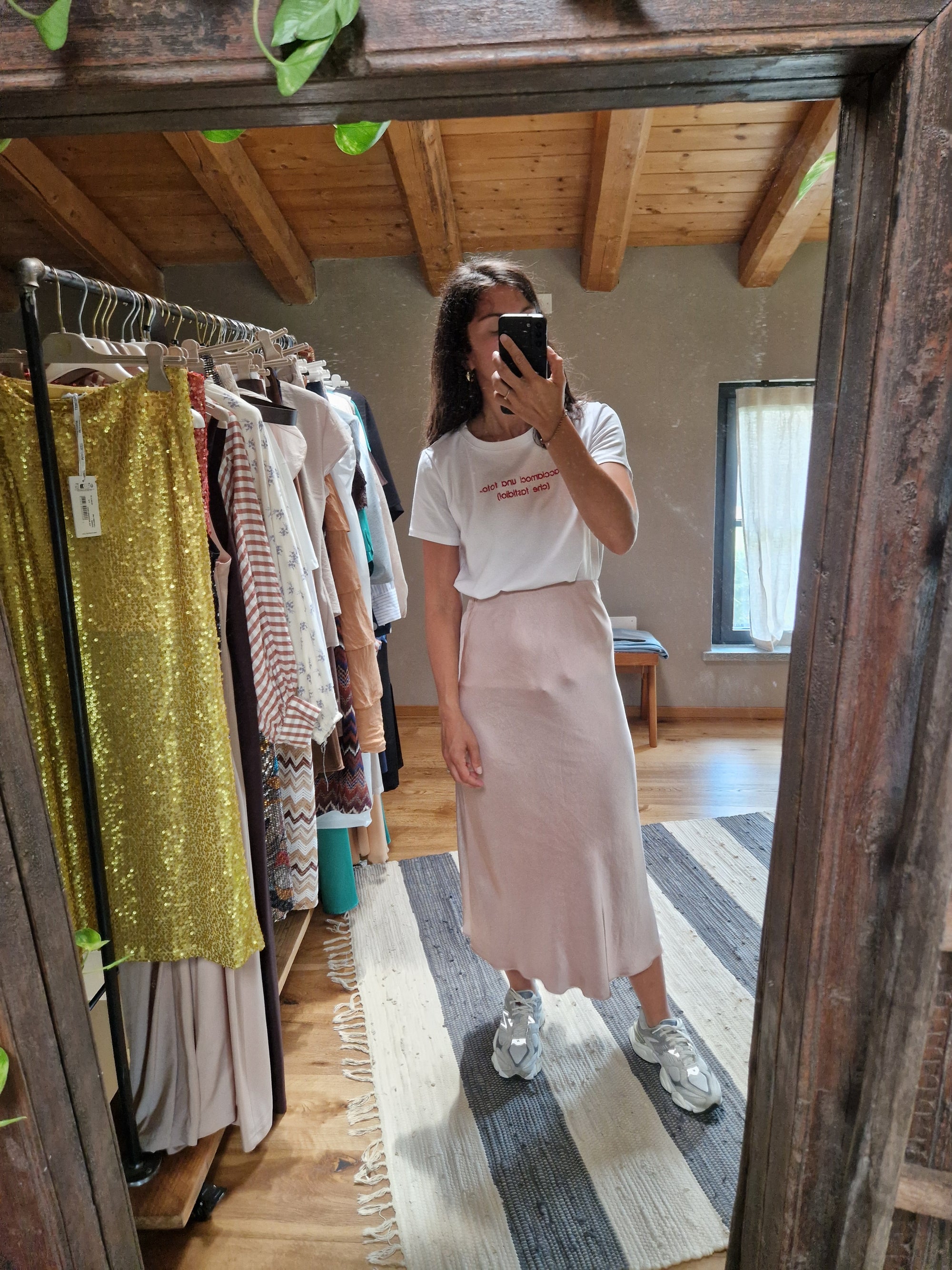 GONNA LONGUETTE SATIN