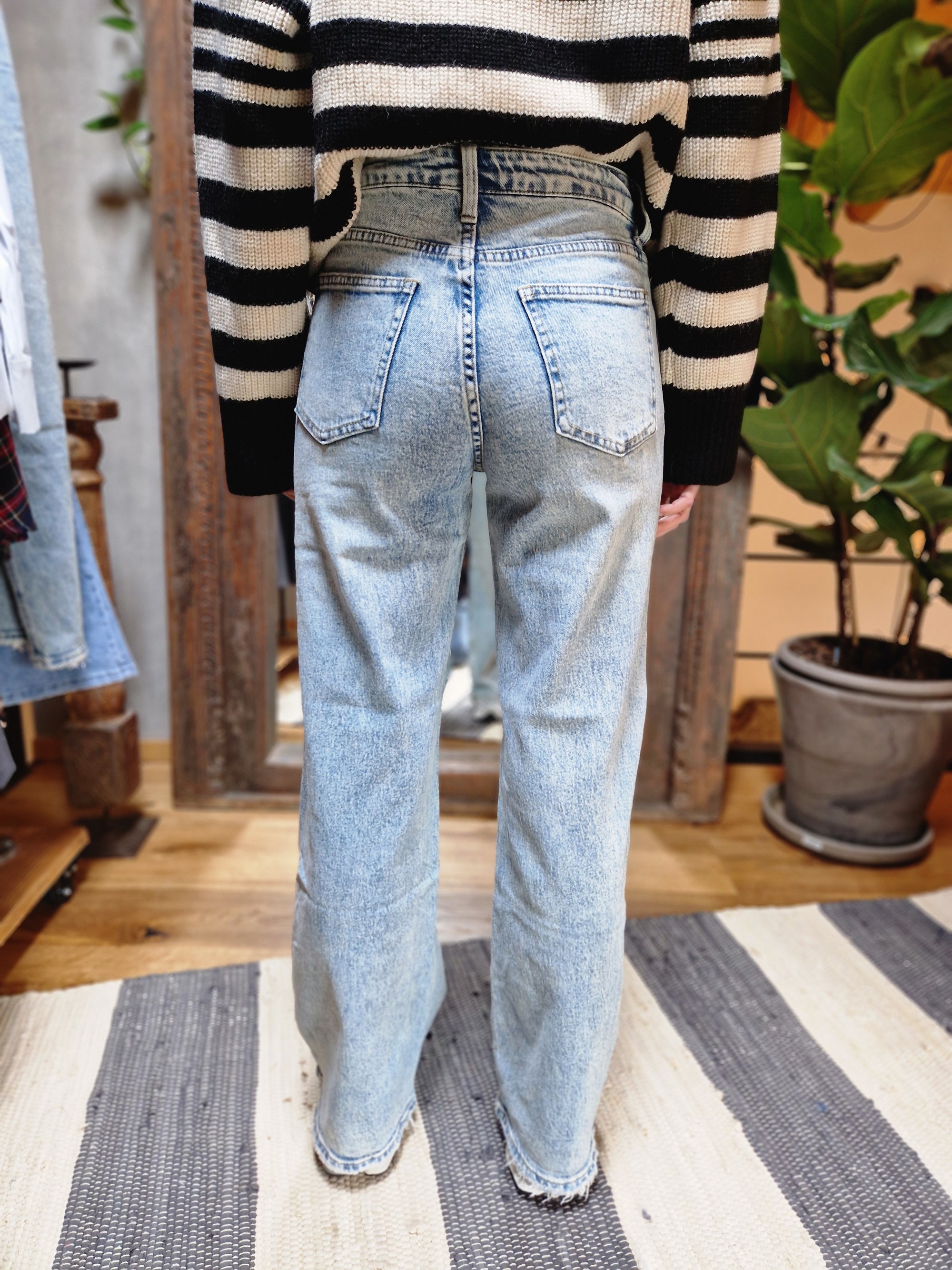 JEANS CHIARO GAMBA DRITTA