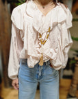 CAMICIA ROUGE CON COLLANA