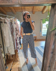 PANTALONI A POIS CON CINTURA