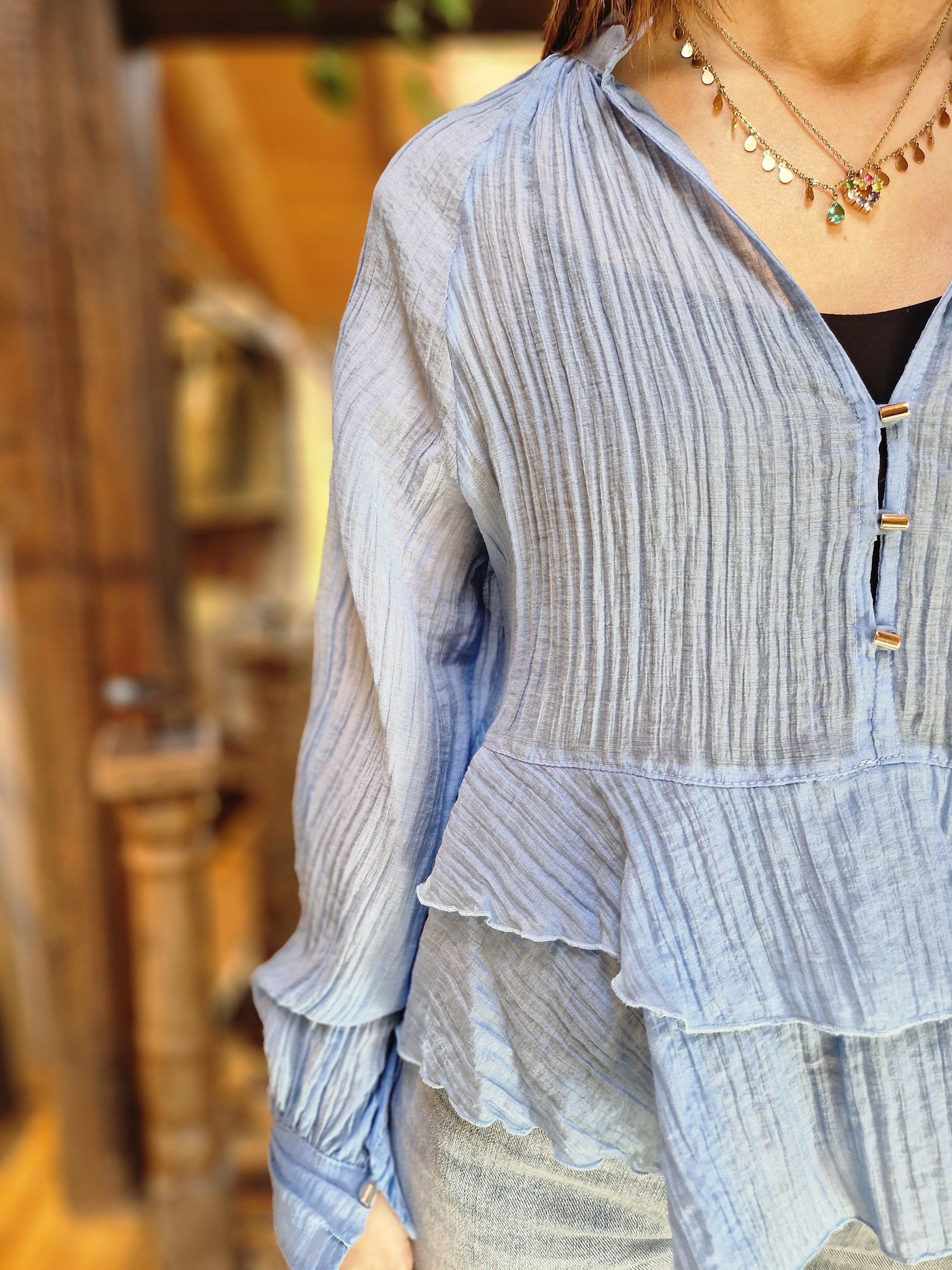 BLUSA SCOLLO PROFONDO