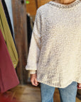MAGLIONE BOUCLE' STRASS