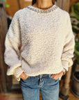 MAGLIONE BOUCLE' STRASS