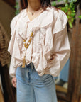 CAMICIA ROUGE CON COLLANA