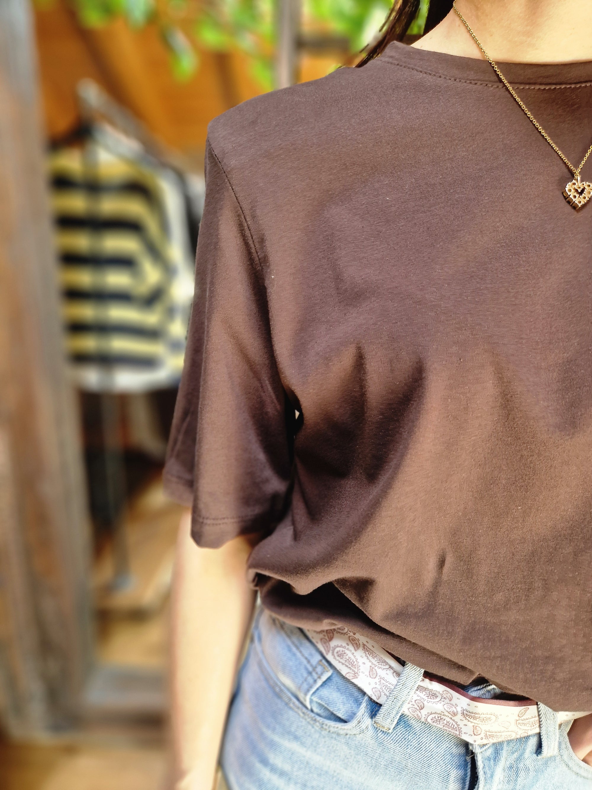 T-SHIRT SPALLINE con FOULARD