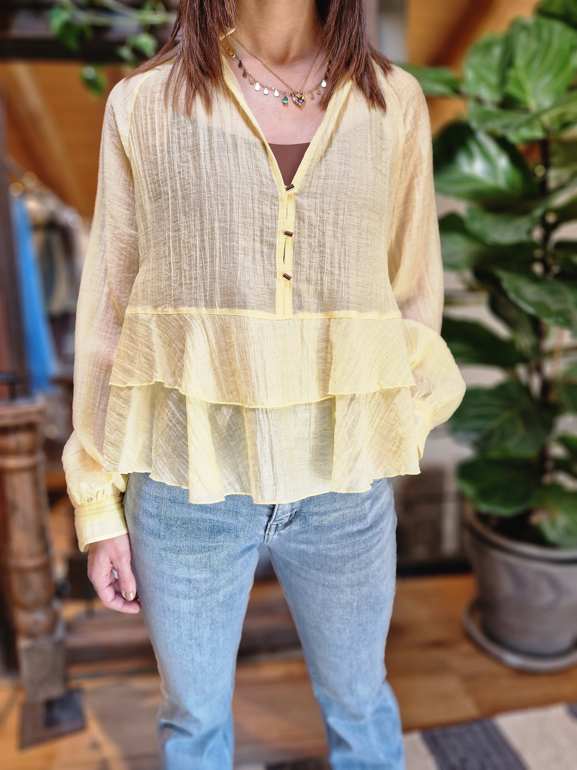 BLUSA SCOLLO PROFONDO