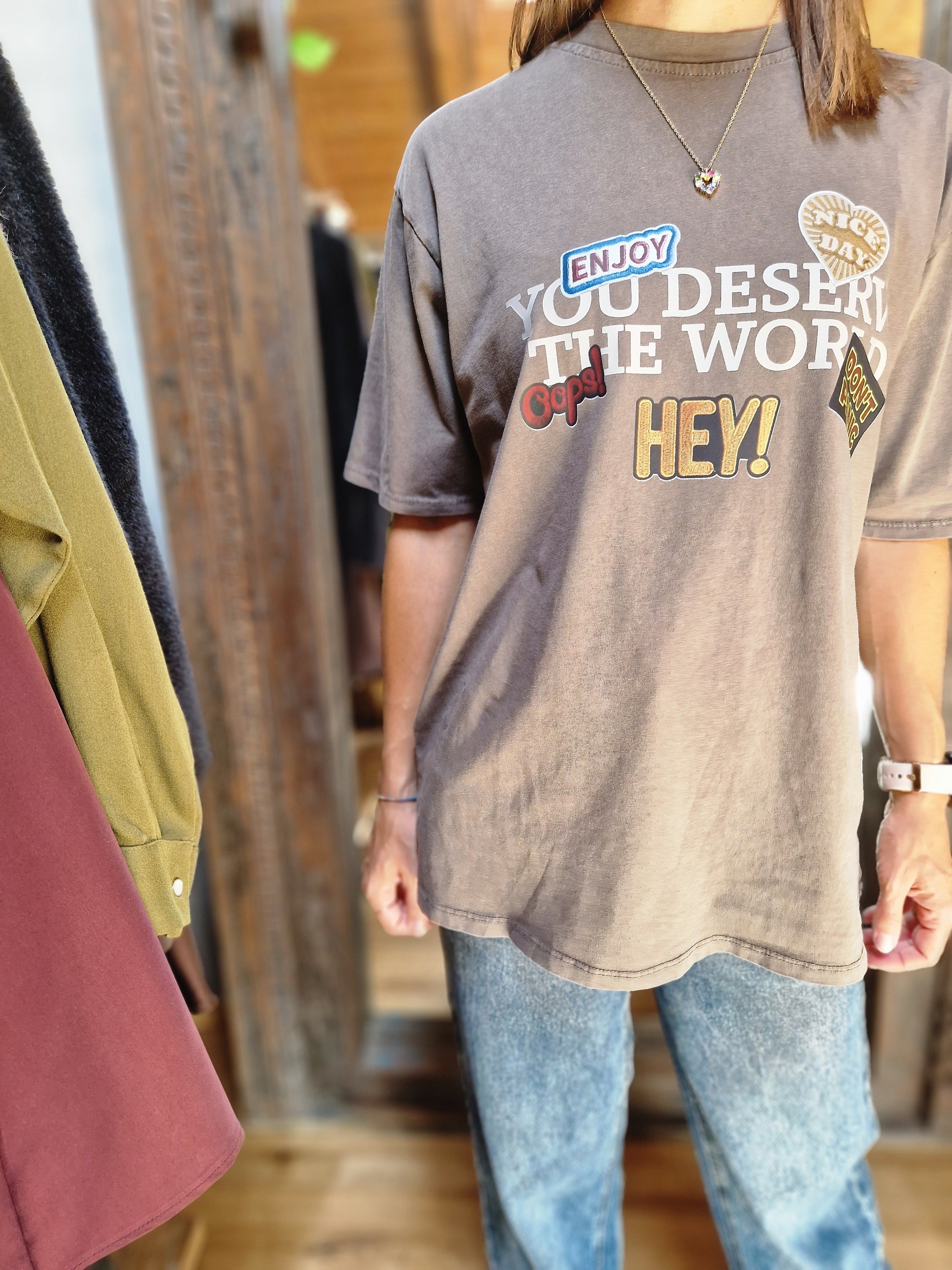 T-SHIRT STAMPA CON SCRITTA