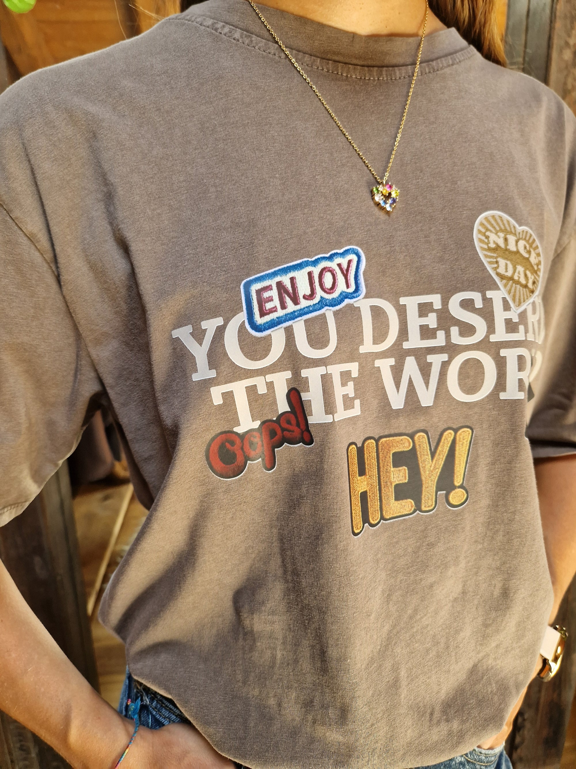 T-SHIRT STAMPA CON SCRITTA