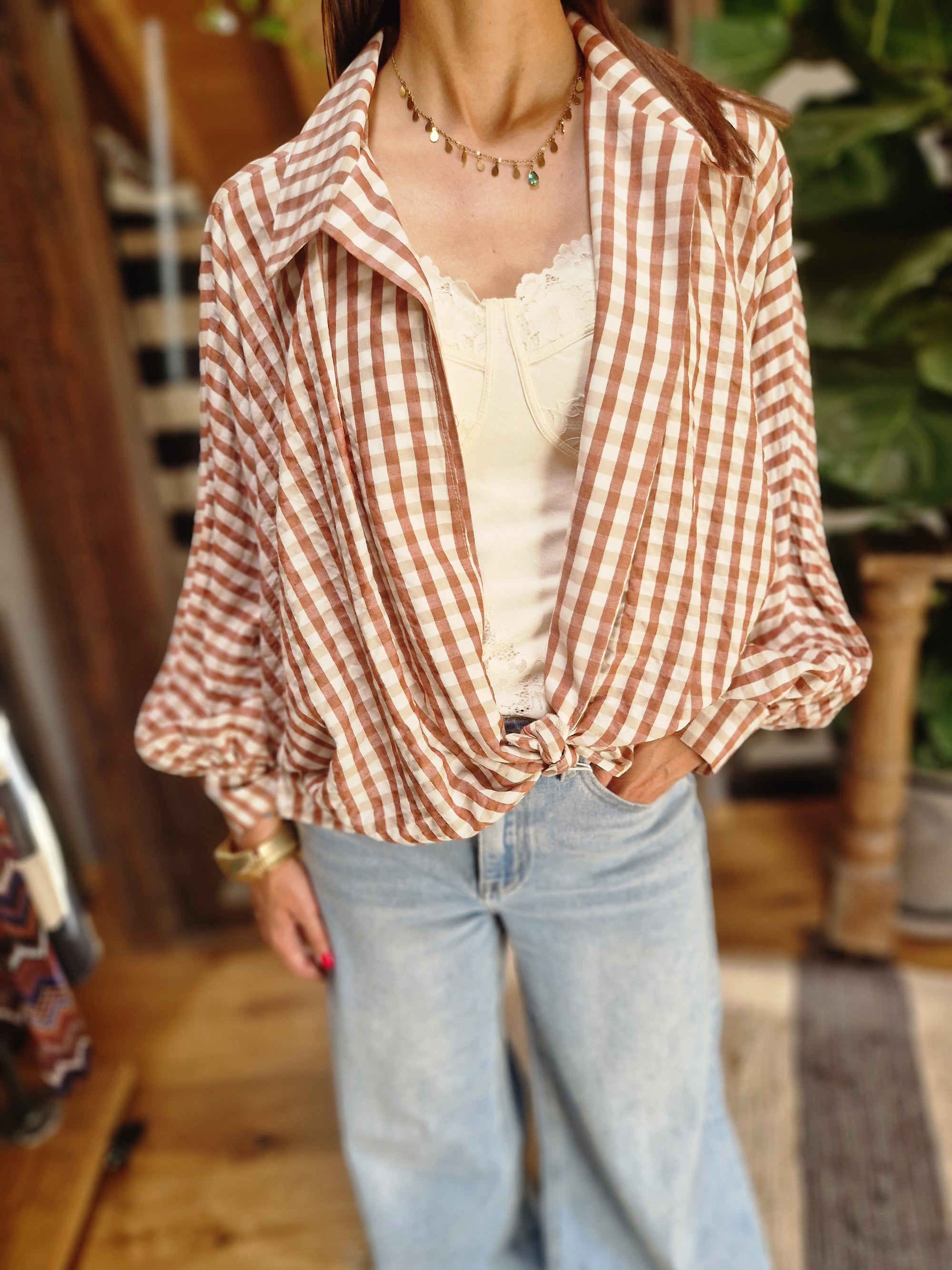 CAMICIA CHECK NODO