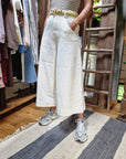 JEANS CULOTTE PANNA