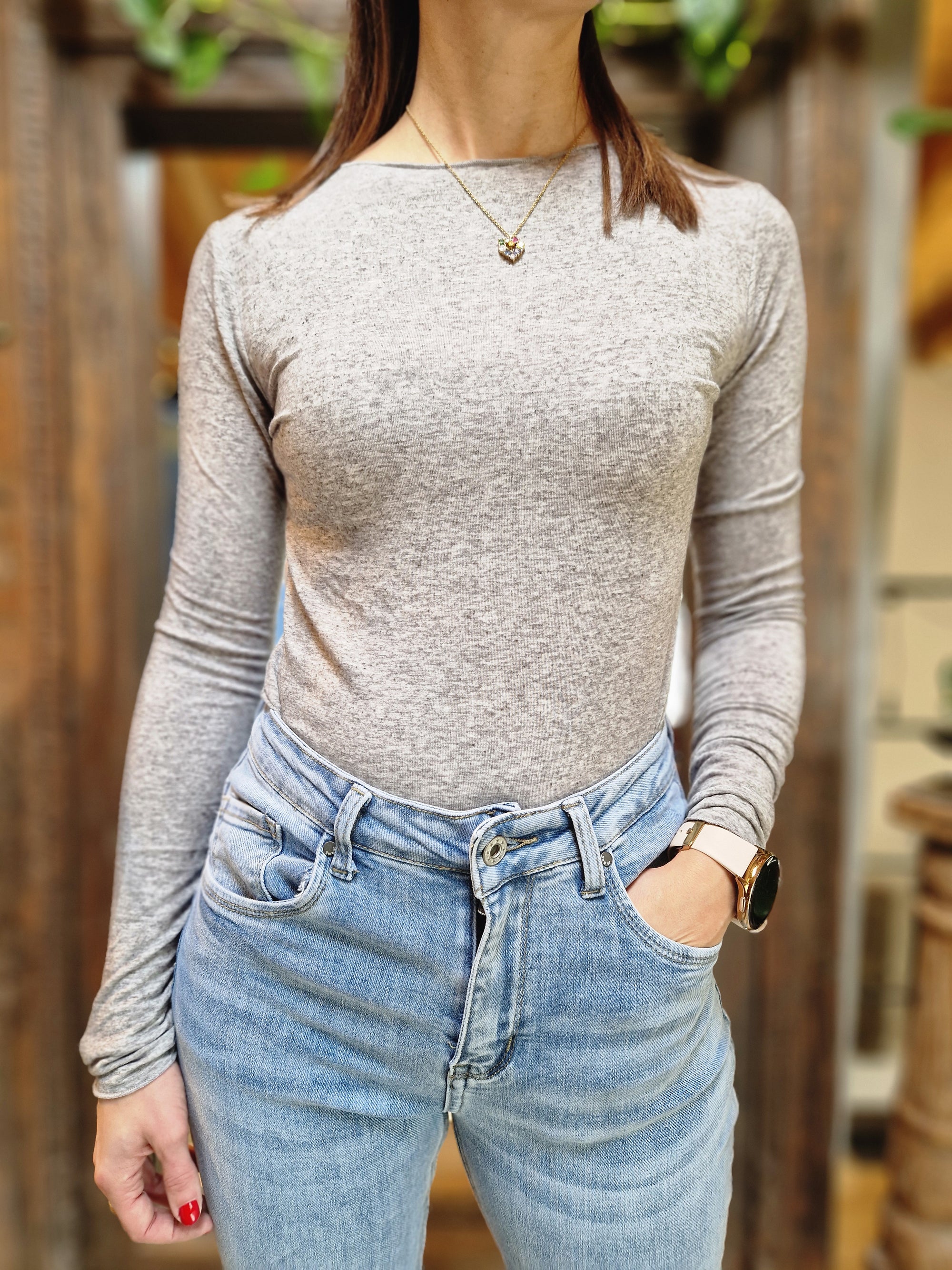 MAGLIA GIROCOLLO MANICA LUNGA