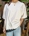 T-SHIRT OVER CON PIZZO