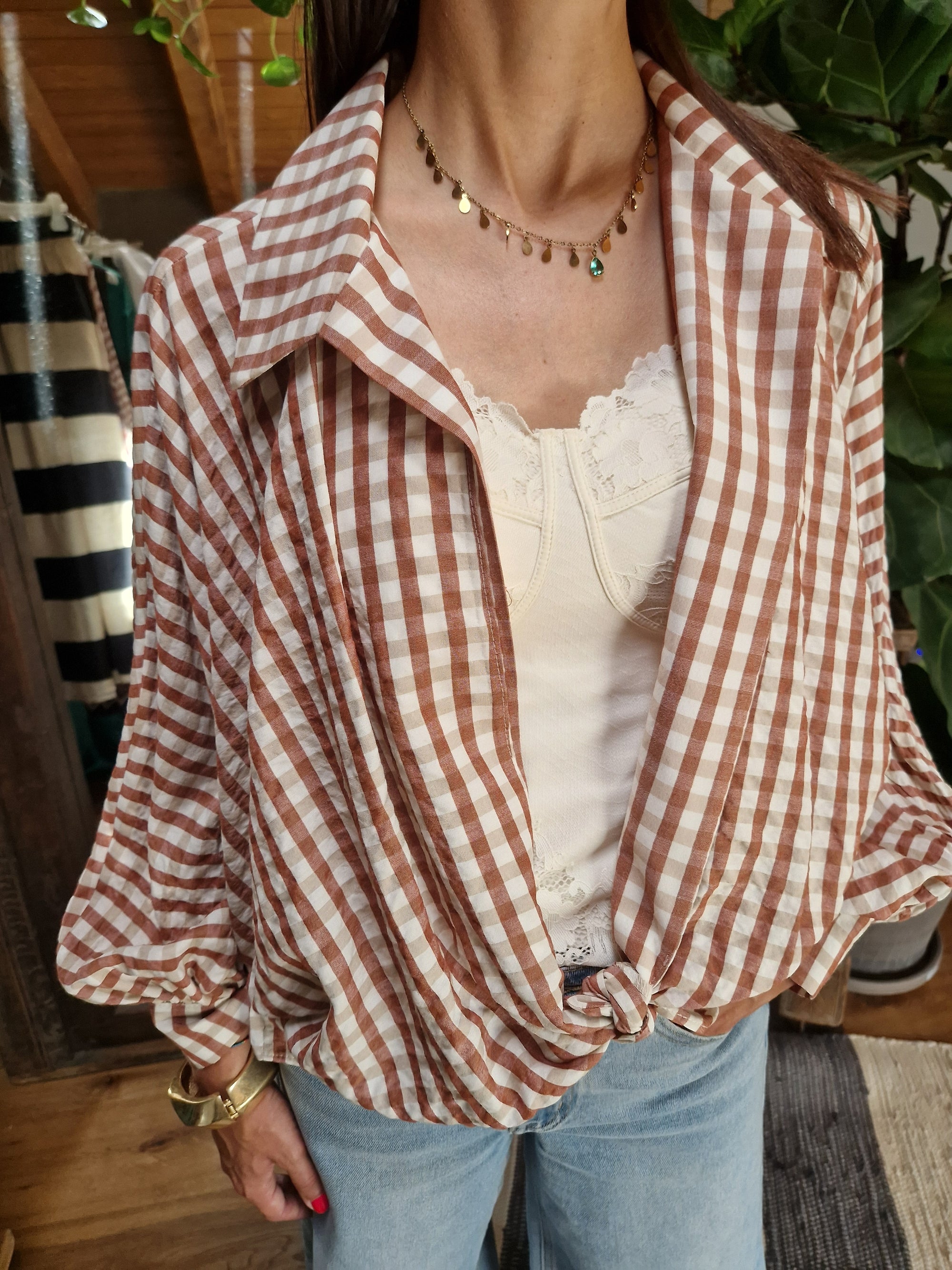 CAMICIA CHECK NODO