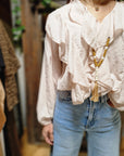 CAMICIA ROUGE CON COLLANA