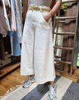 JEANS CULOTTE PANNA
