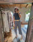 PANTALONI A POIS CON CINTURA
