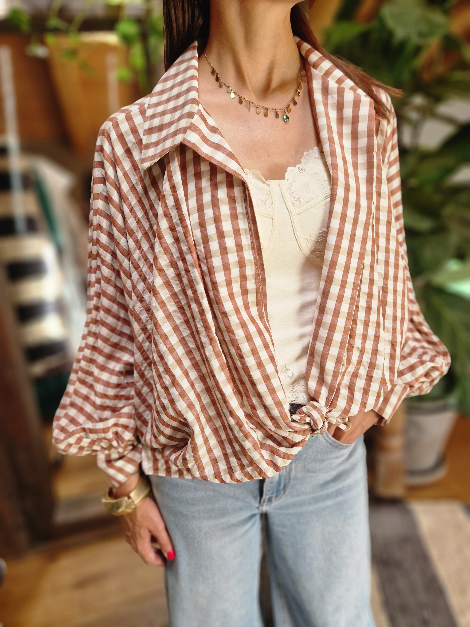 CAMICIA CHECK NODO